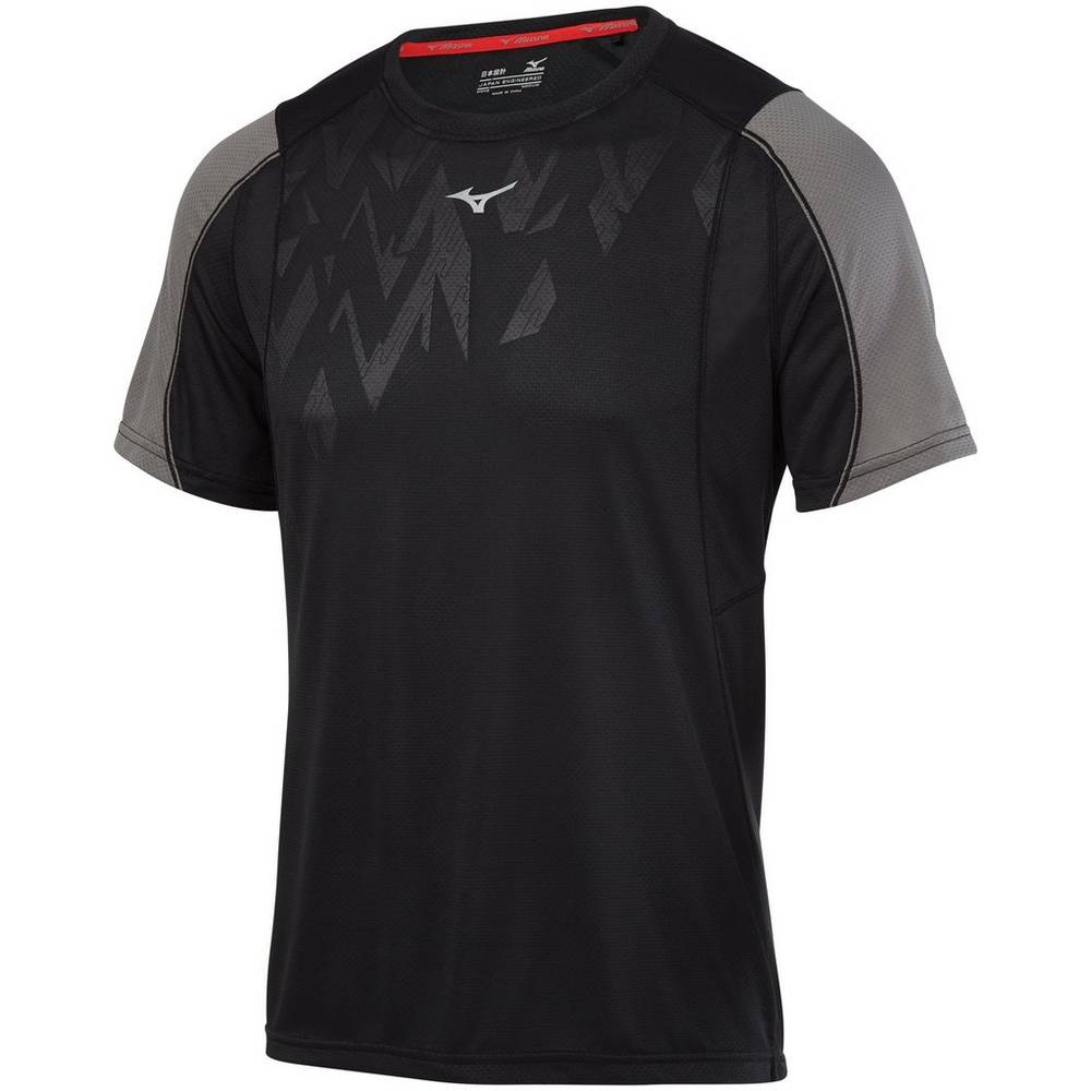 Maglietta Mizuno Running Alpha Vent Uomo - Nere - 96724-TJAC